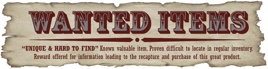 Wanted Items Banner